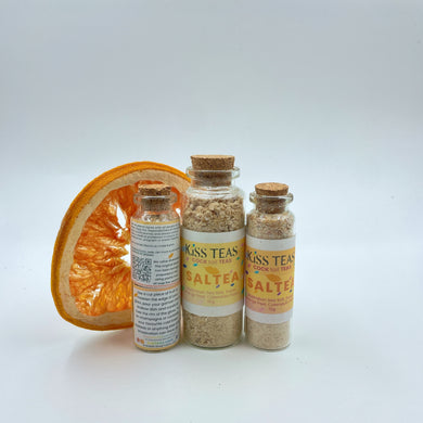 Australian Sea Salt, Sweet Orange Peel, Calendula Petals  Rim the glass with this saltea alternative bursting with flavour for your favourite cocktail or mocktail.  If you are looking for an exciting twist to your drinks, this is the ultimate in lip smacking pleasure.
